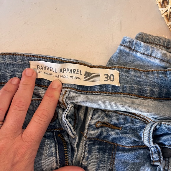 Men’s barbell distressed jeans size 30 - Picture 2 of 4